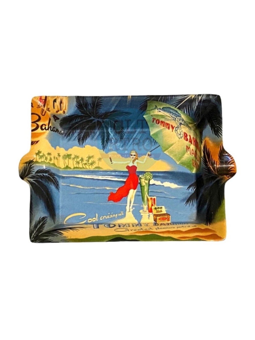 Y2K vtg Tommy Bahama Cigar Club Ashtray